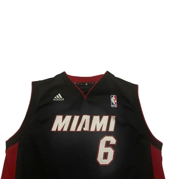 y2k miami heat lebron james adidas nba basketball jersey tank top